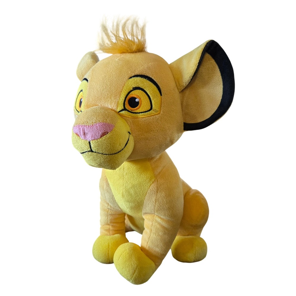 Disney Kidcore Lion King Simba Plush Stuffed Animal Just Play Yellow Cub 15"